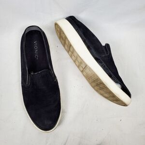 Vionic Effortless Black Leather Slip On Shoe